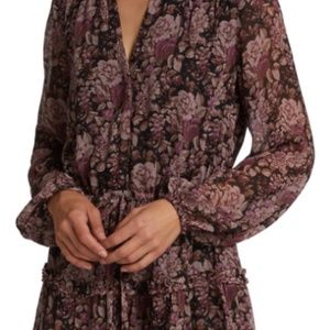 PAIGE  Fernanda dress black/mauve Small